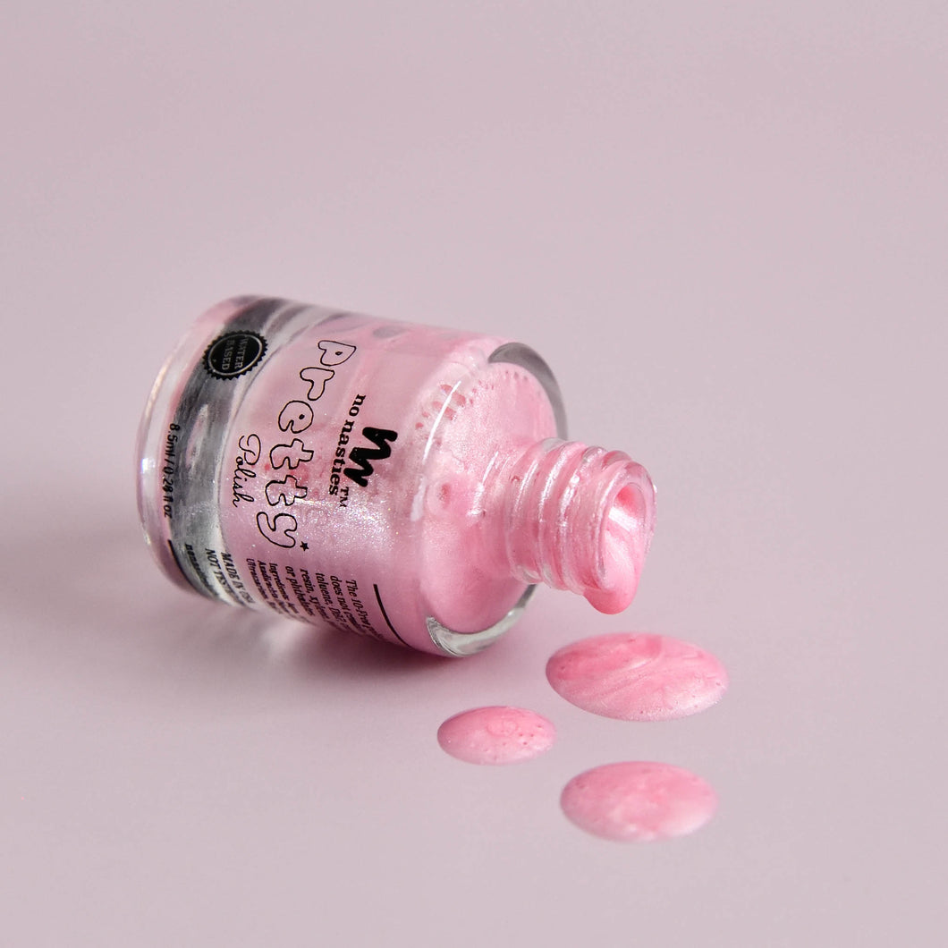 No Nasties Pastel Pink Water-Based Kids Nail Polish