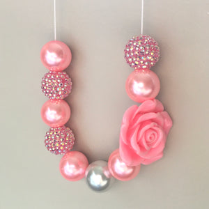 Pink Delight Bubblegum Bead Necklace