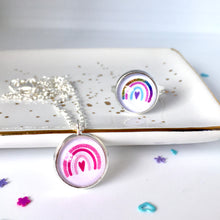 Rainbow Necklace and Ring Set